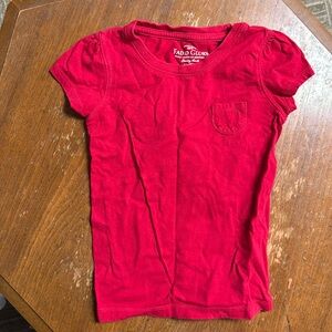 Girls red tee shirt